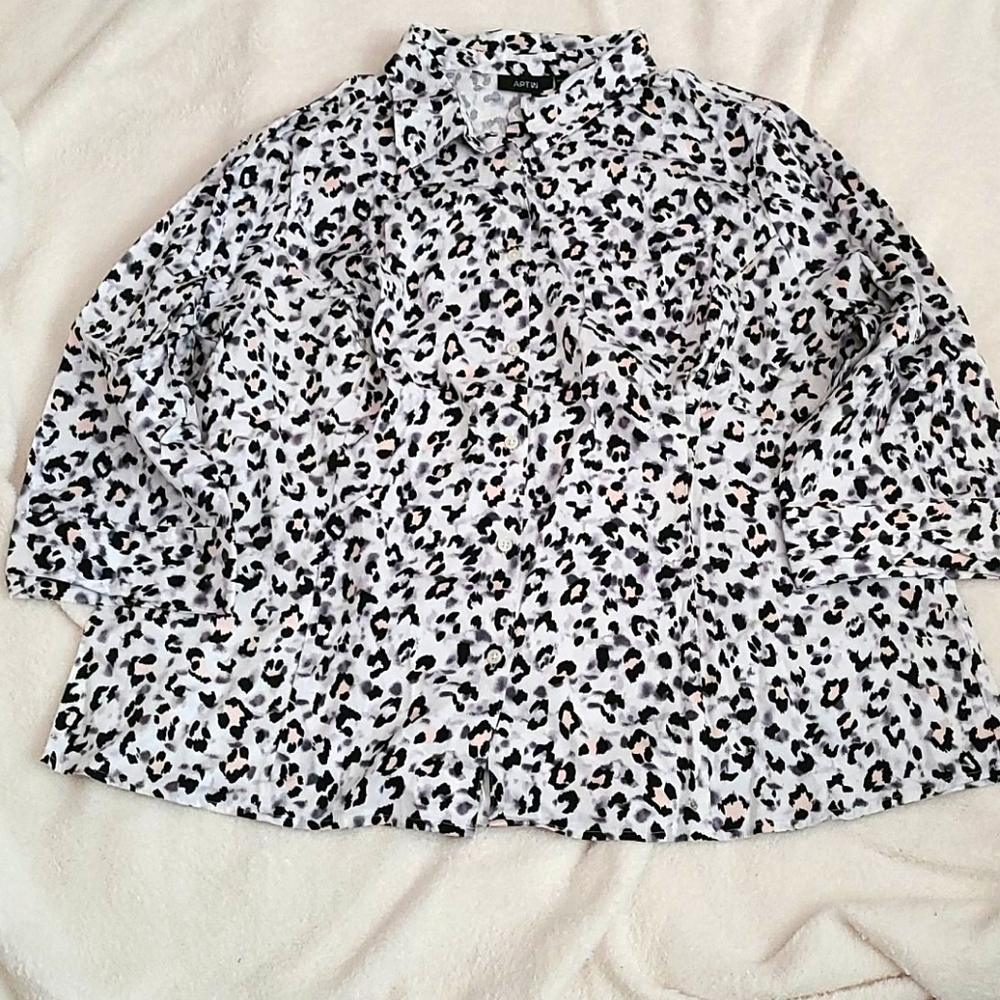 Animal print blouse